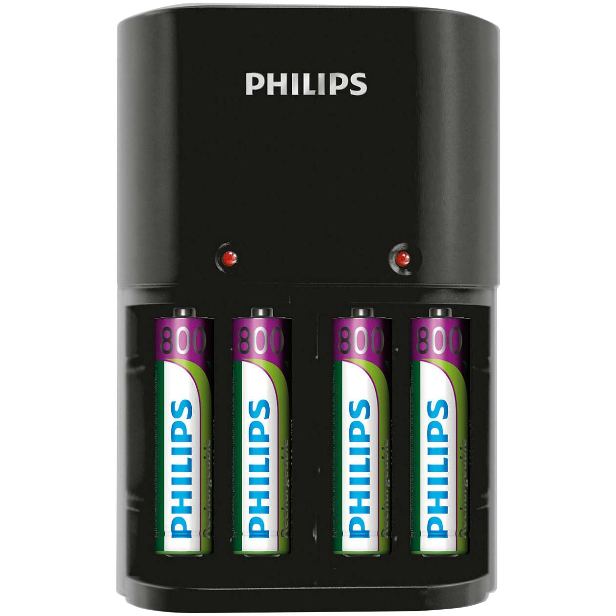 Incarcator acumulatori Philips 1/4 x AA/AAA + 4 Acumulatori AAA 800 mAh